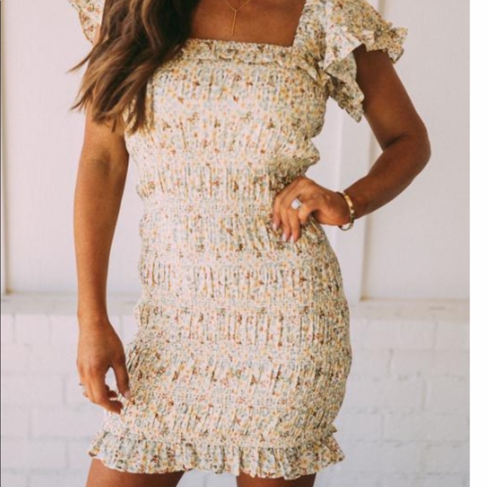 Ruffle dress! New with tags on it